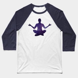 Cosmic Space Meditation Yoga Baseball T-Shirt